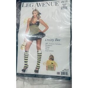Leg Avenue Daisy Bee Costume - Black and Yellow